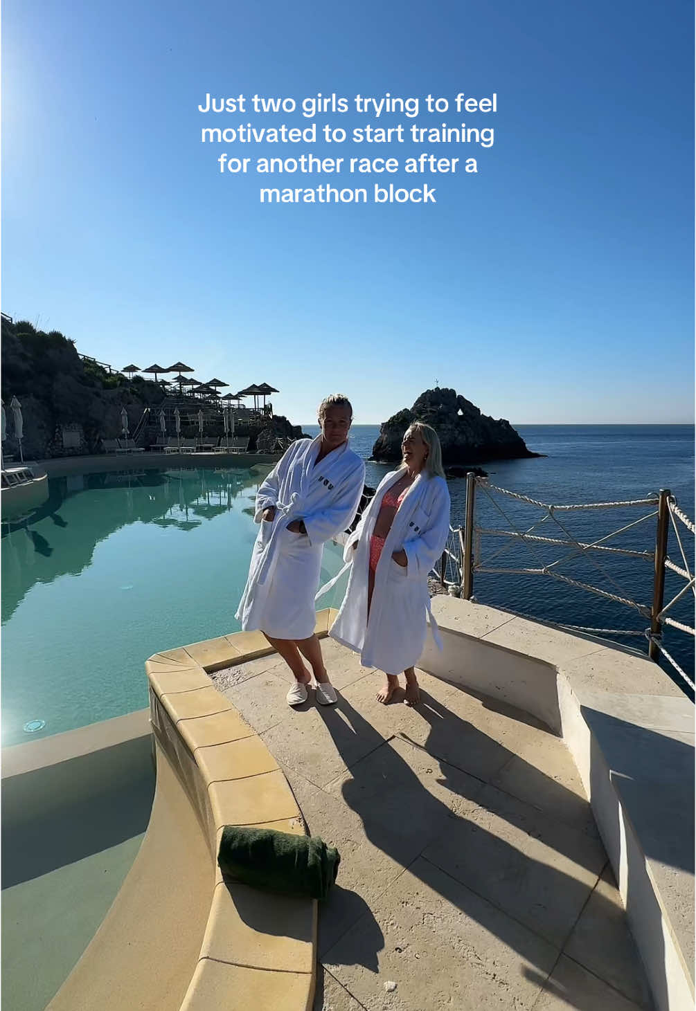 Just two girls trying to feel motivated to start training for another race after a marathon block  #womensrunningcollective #marathon #femalerunners #sheruns #Running #womensrunningcommunity 