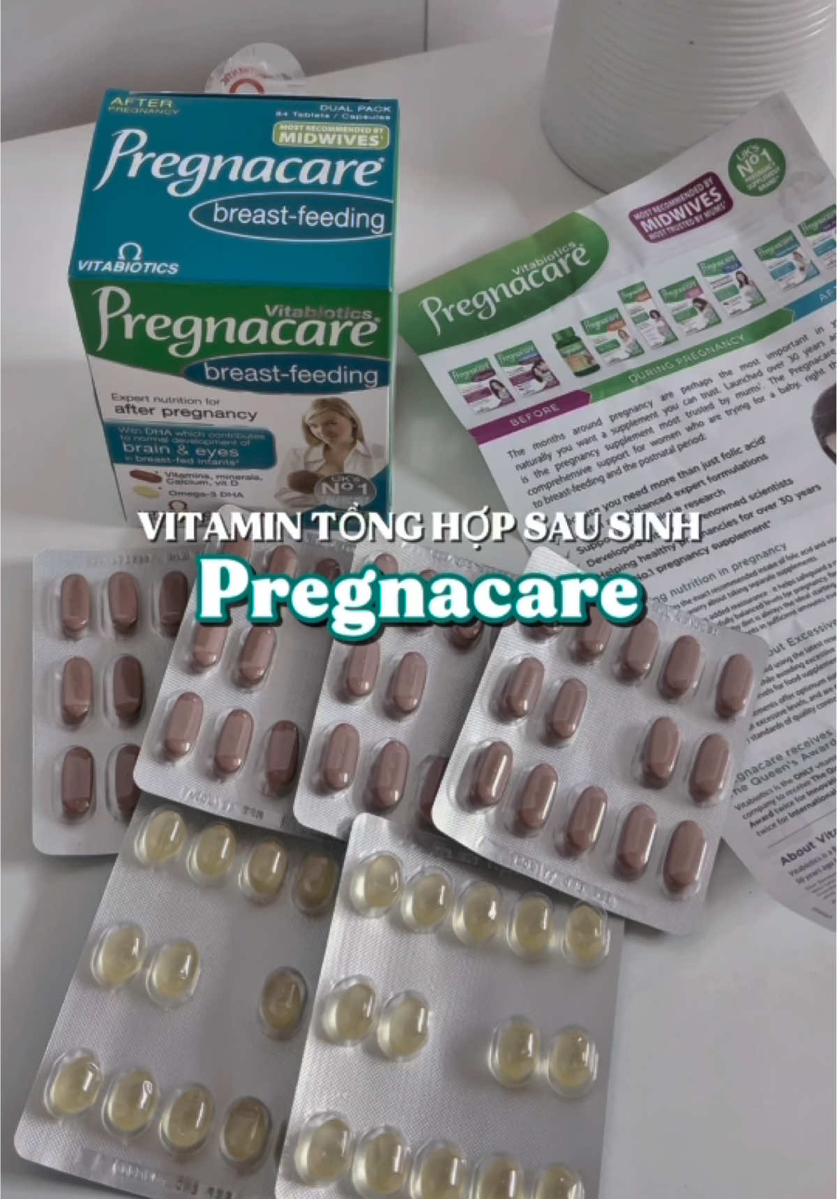 Em này thì quá là quen thuộc với các đồng bỉm lun rồi😍. Viên uống tổng hợp Pregnacare✅