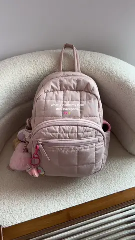 Replying to @lili♡ let’s pack my cute mini backpack 💕🤗 #bag #backpack #minibackpack #bagsmart #waterproofbag #schoolbag #studentbackpack #fyp #viral