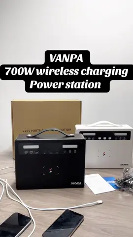 VANPA 700W wireless charging power station selling now, lots of stock and two color options 😁 Support most  electrical appliances, such as laptop, phone, fan, fridge, tv and so on, if you have electricity required, please click the products link to buy it, it has 50% discount now! Don’t miss it!#powerstation #solarsystem #generator #powerbank #camping #outdoorlife #vanpa #VANPA #easycarry #solarenergy #wirelesscharging #emergency #wirelesscharger #CapCut #Outdoors #wireless #electric #Home #Outdoors 