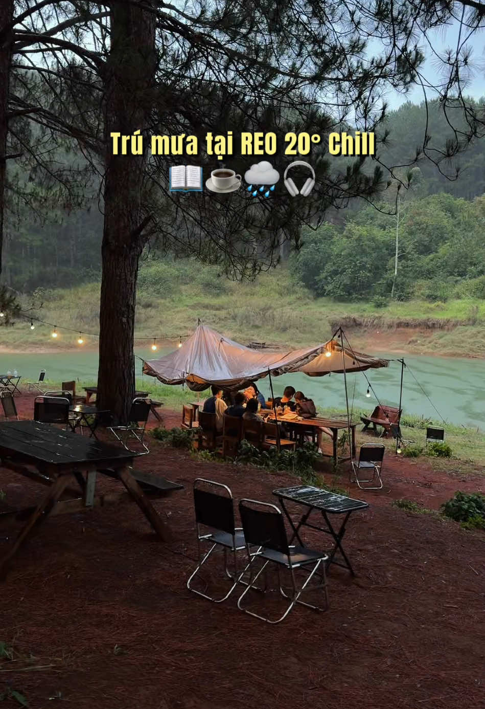 Mùa mưa này thử vào Reo trú nha cả nhà 🌧️ #dalat #reocampsite #dalatchill #cheosup #cafedalat #dalatreview 