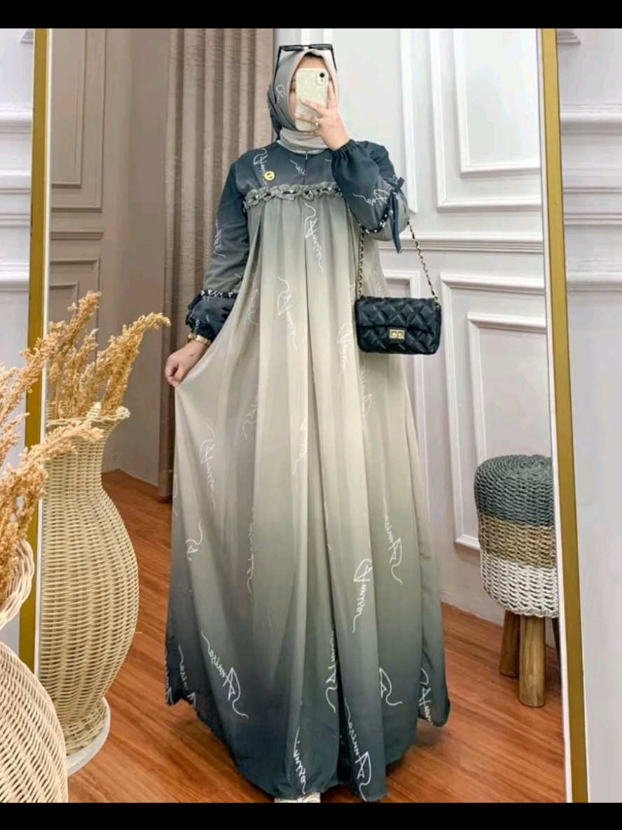 WIDYA Dres Payet Ceruty Digital Printing Gamis Lebaran Terbaru simpel elegan 2025 wanita muslim #dress #dresses #dresskekinian #gamisterbaru #gamismewah #dressviral #OOTD #trending #fyp #foryou 
