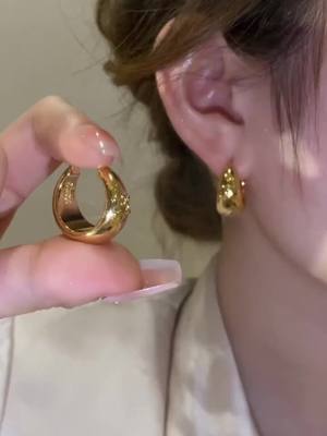 Retro round earrings geometric earrings female