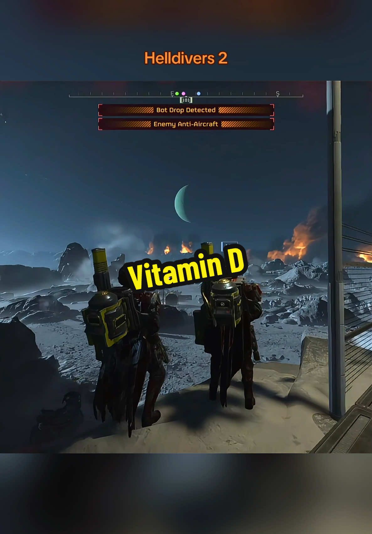 Helldivers, remember your vitamins 🫡 @Nick’s Game Clips @Parasite #helldivers #helldivers2 #HD2 #helldive #superhelldive #helldivers2memes #helldivers2clips #helldivers2gameplay #bestps5games #playstation #cinematic #venomousorange89 #gaming #viral #fyp 
