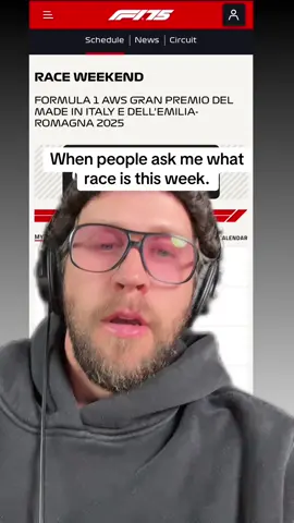 When people ask me what race is this week.