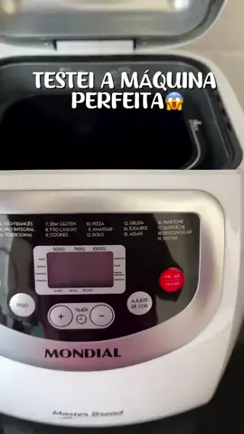 Panificadora automática Master Breade Mondial NPF-54. A panificadora tem um visor na tampa que facilita o uso. Ela é silenciosa, ideal para ambientes residências. Além disso, permite a programação para preparar pães e bolos de forma prática.  #vendas #shopee #fy #filiados 