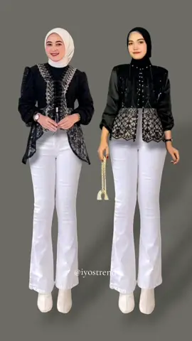 Outfit ootd#outfit #rekomendasi #blouse #kebaya #brokat #flarepants #berandatiktok #fyp #iyostrendy 