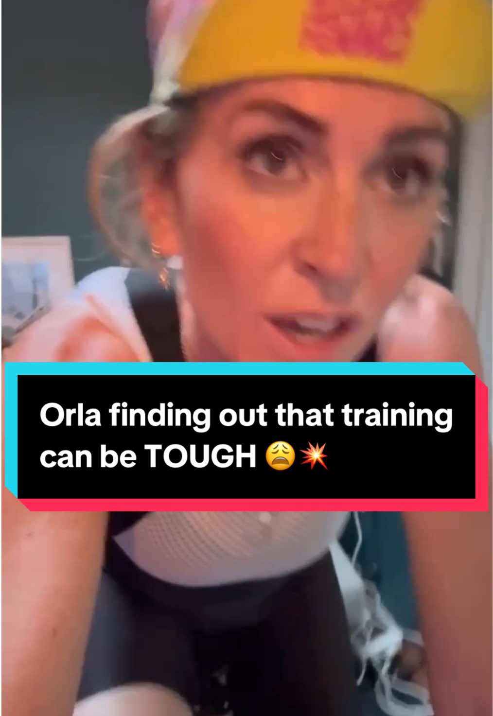 “I’m going to enjoy this dinner” 🍴 Orla finding out how tough it is training for L’Etape du Tour de France Femmes avec Zwift’ 😫 #zwift #cycling #training 