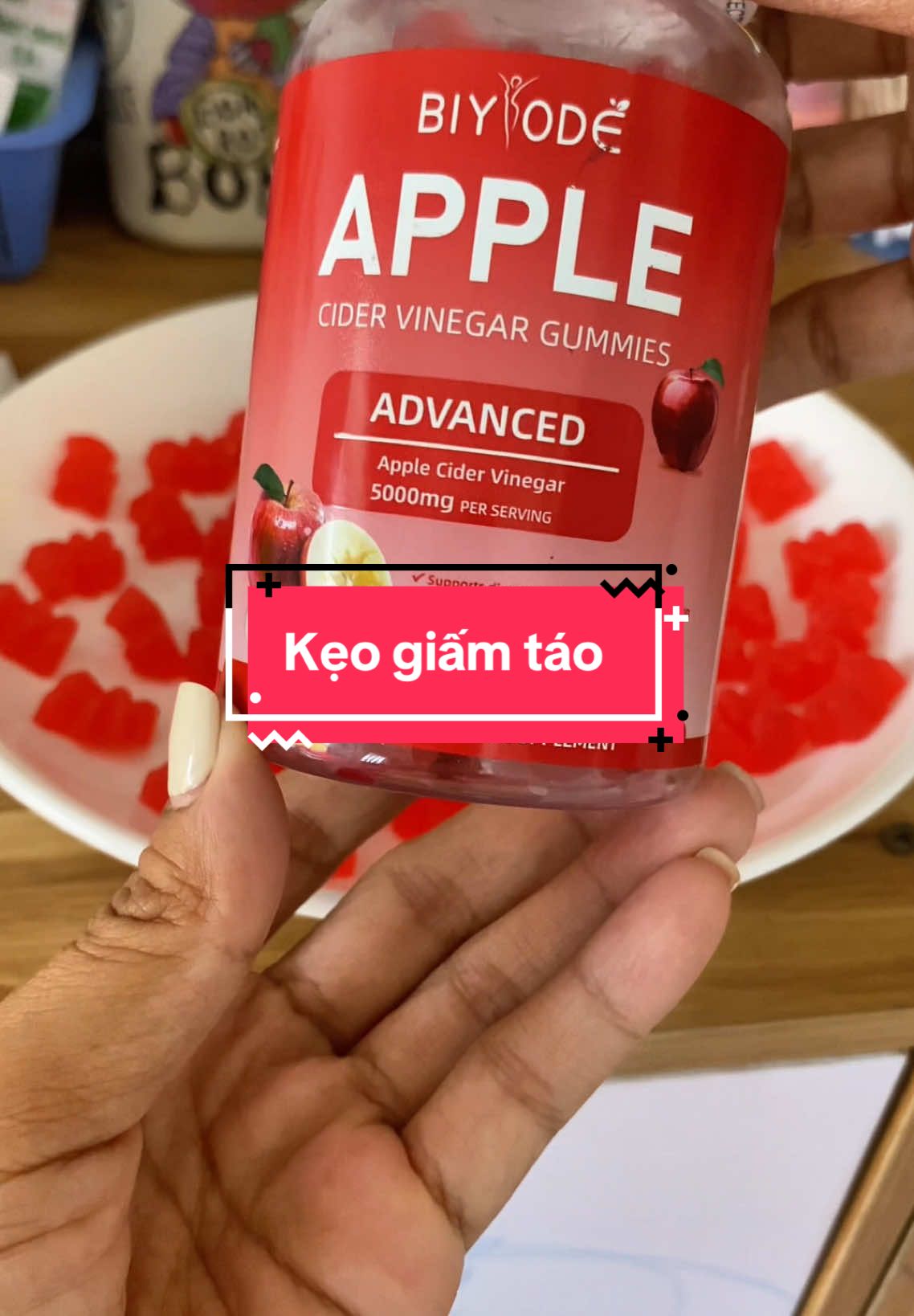 Không uống được giấm táo thì ăn kẹo giấm táo đi nè mấy bà #cochithichanvat #xuhuong 