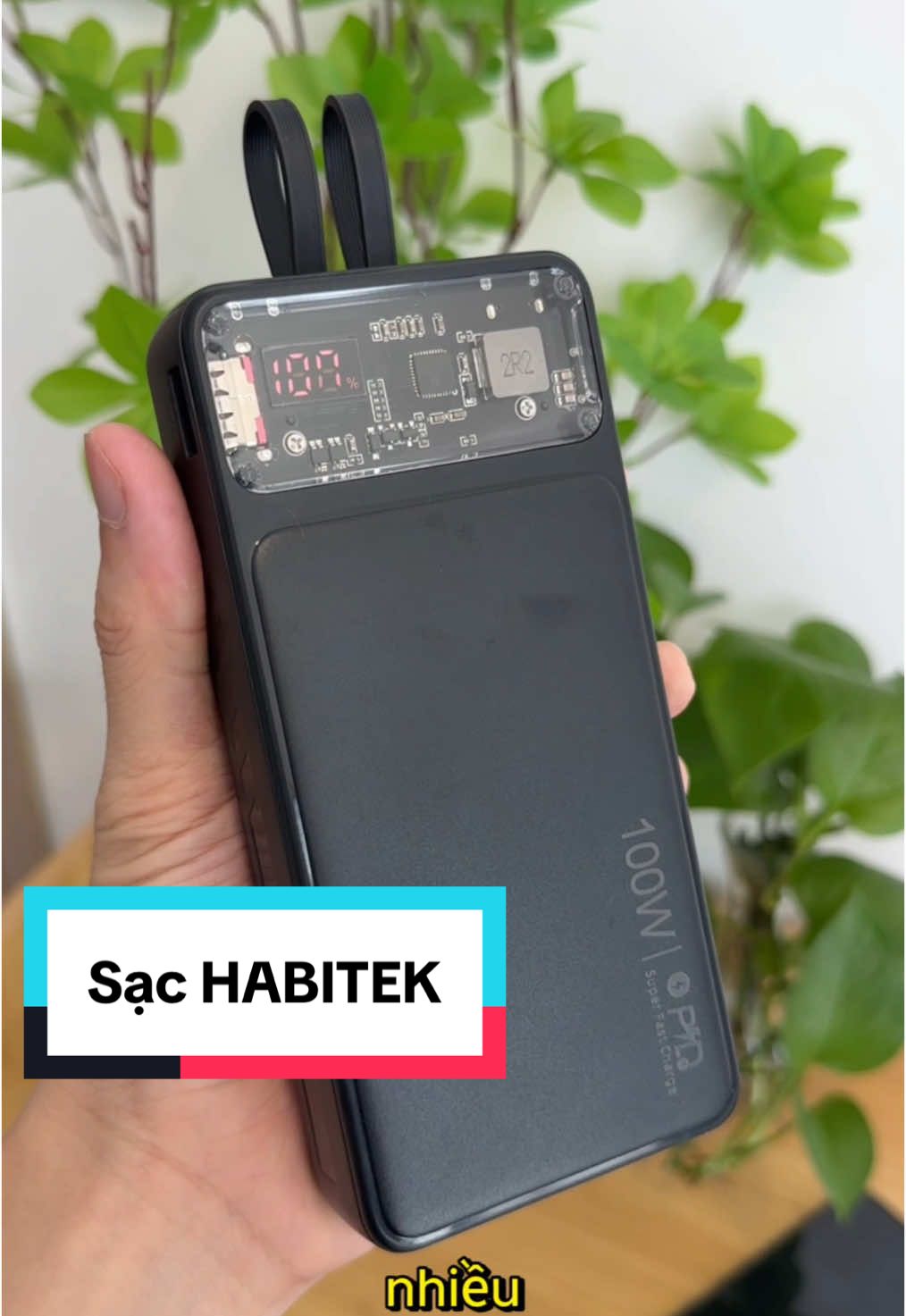 Sạc dự phòng habitek chính hãng, 30000mah , sạc nhanh đến 100w #sacduphong #sacduphong30000mah #reviewdocongnghe 