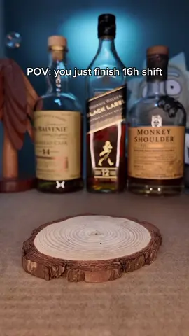best drink to make after 16hours shift #oldfashioned #drink #bourbon #smoky #whisky #whiskey