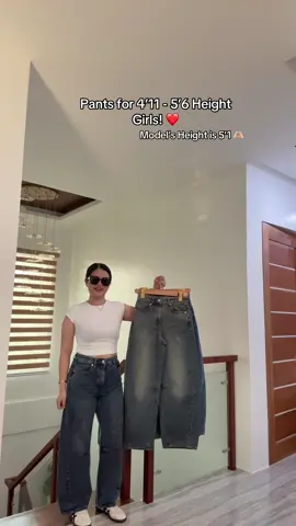 Finally, saktong length for our height is now available! 🥰 #fyp #foryou #foryoupage #trending #barrel #barrelpants 