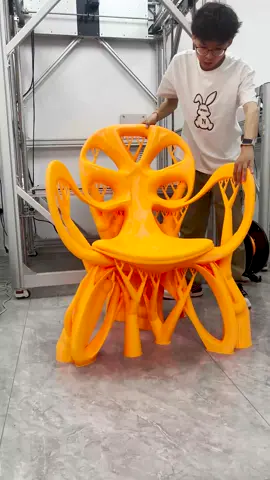 3D printing chair with Dowell 3D printer.  Call for chair designs! Who has a stylish chair design, we can print it for you. 😀😀 #3dprinting #3dprinter #3dprintingtiktok #chair #furniture #chairdesign #furnituredesign #furnituremaker #3dprintingideas #dowell3dprinter #dowell3d #large3dprinter #big3Dprinter #huge3dprinter #foryou 