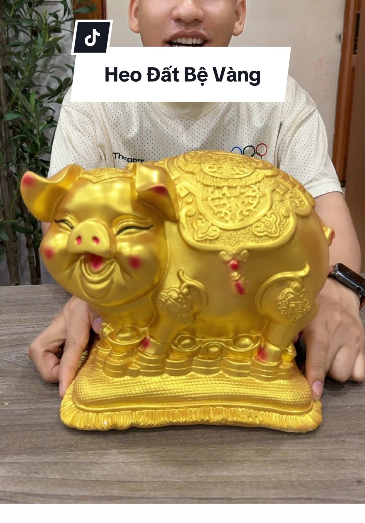 Heo đất bệ vàng tiết kiệm #haohomhinh #heodattietkiem 