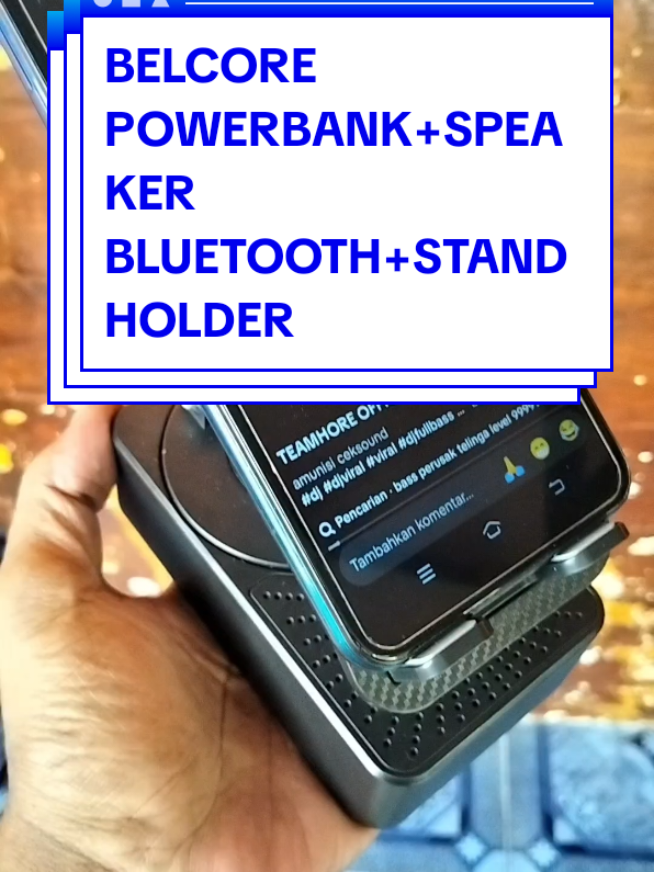 satu perangkat tiga fungsi, powerbank, speaker bluetooth dan stand holder#powerbankstandholder #speakerbluetoothpowerbank #standholderpowerbank 