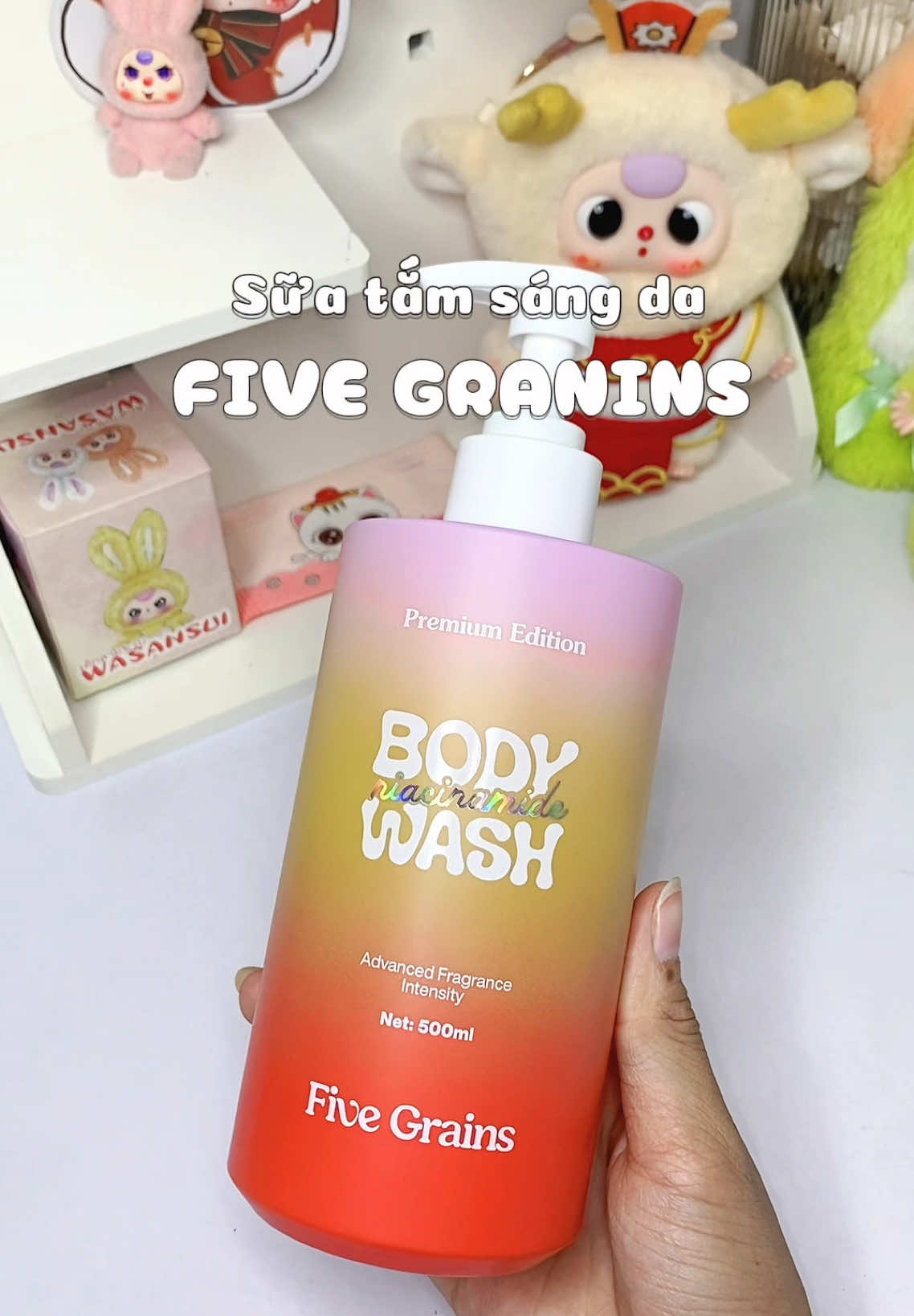 Đi tắm thôi mà cũng tr.ắng s.áng da nữa nè mấy bà ơi🫣🫣🫣 #fivegrains #suatamtrangda #suatam #sangda #trangda #niacinamide #unboxing #review 