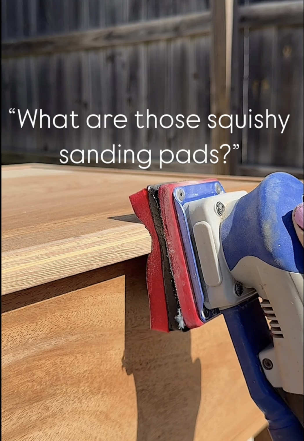 Squishy sanding pads✨ I waited way too long to get this sander—now I use it daily. Total game changer for curves, corners, details, and indoor sanding with the vacuum system. The squishy abrasives work with other sanders too. 🔗 in bio.  #DIY #furnitureflip #diyprojects #sanding #woodworking #flippingfurniture #refurbishedfurniture 