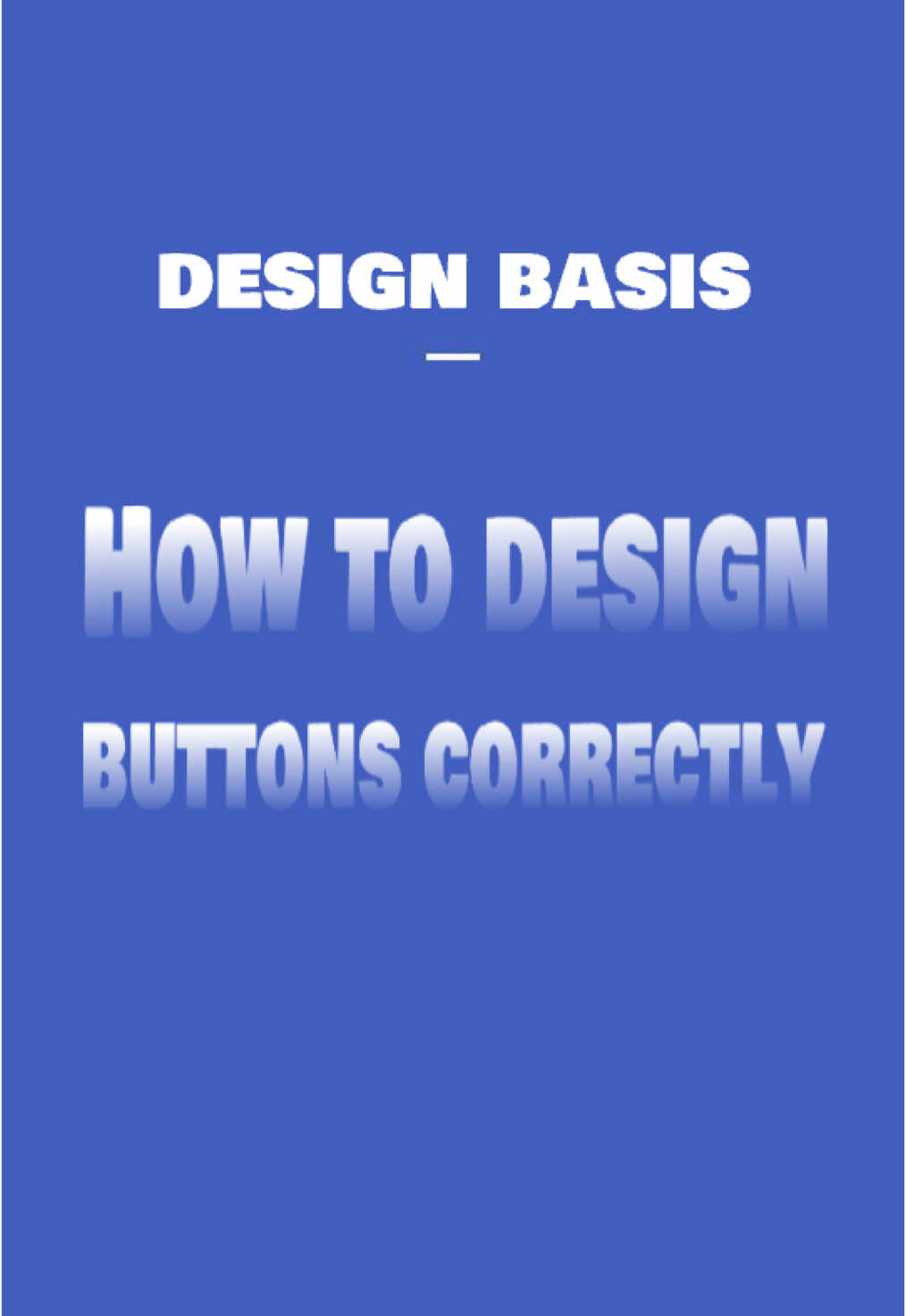Developing basic design thinking, how to correctly design buttons#design #designer #designthinking #graphicdesign #fouryou 