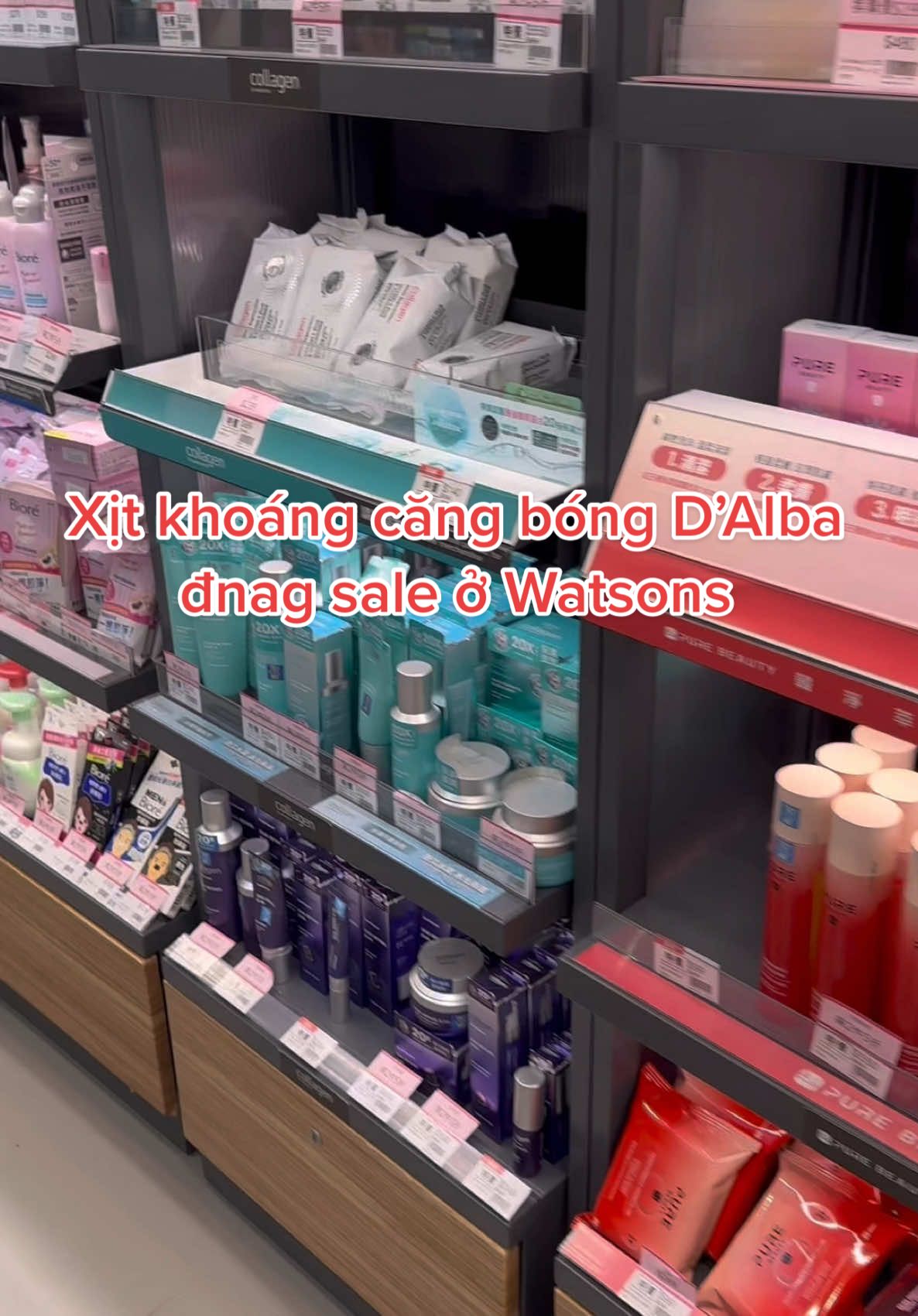 Xịt khoáng căng bóng mịn màng D’Alba ,mọi người nhanh đi săn không hết ạ 😁#sănsale #dalba #watsons #ngườiviettaitaiwan🇻🇳🇹🇼 