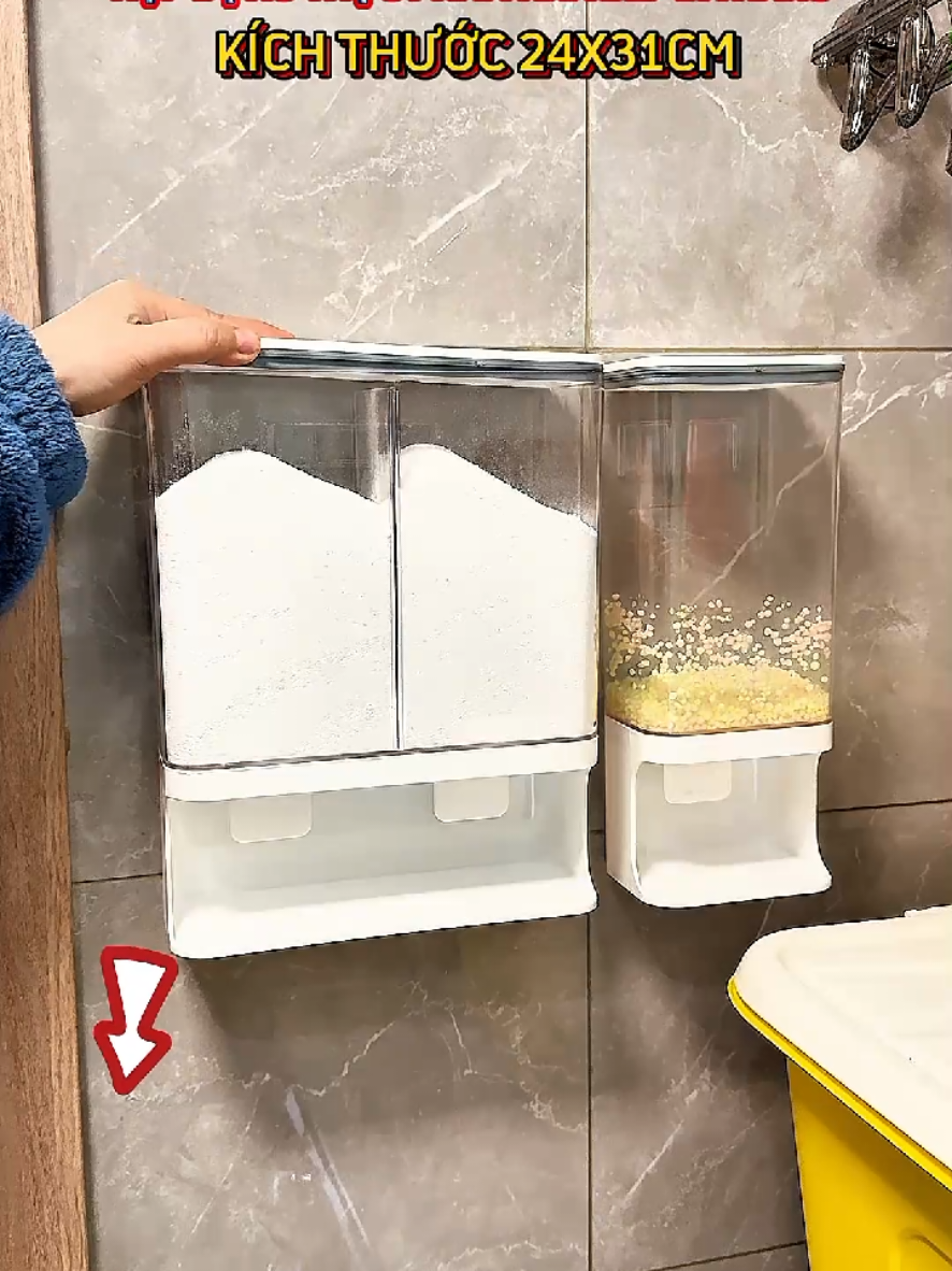 Hộp đựng bảo quản gia vị treo tường cho nhà bếp#giadung_giadinh01 #cuahangdodungnhabep1 #xuhuongtiktok 