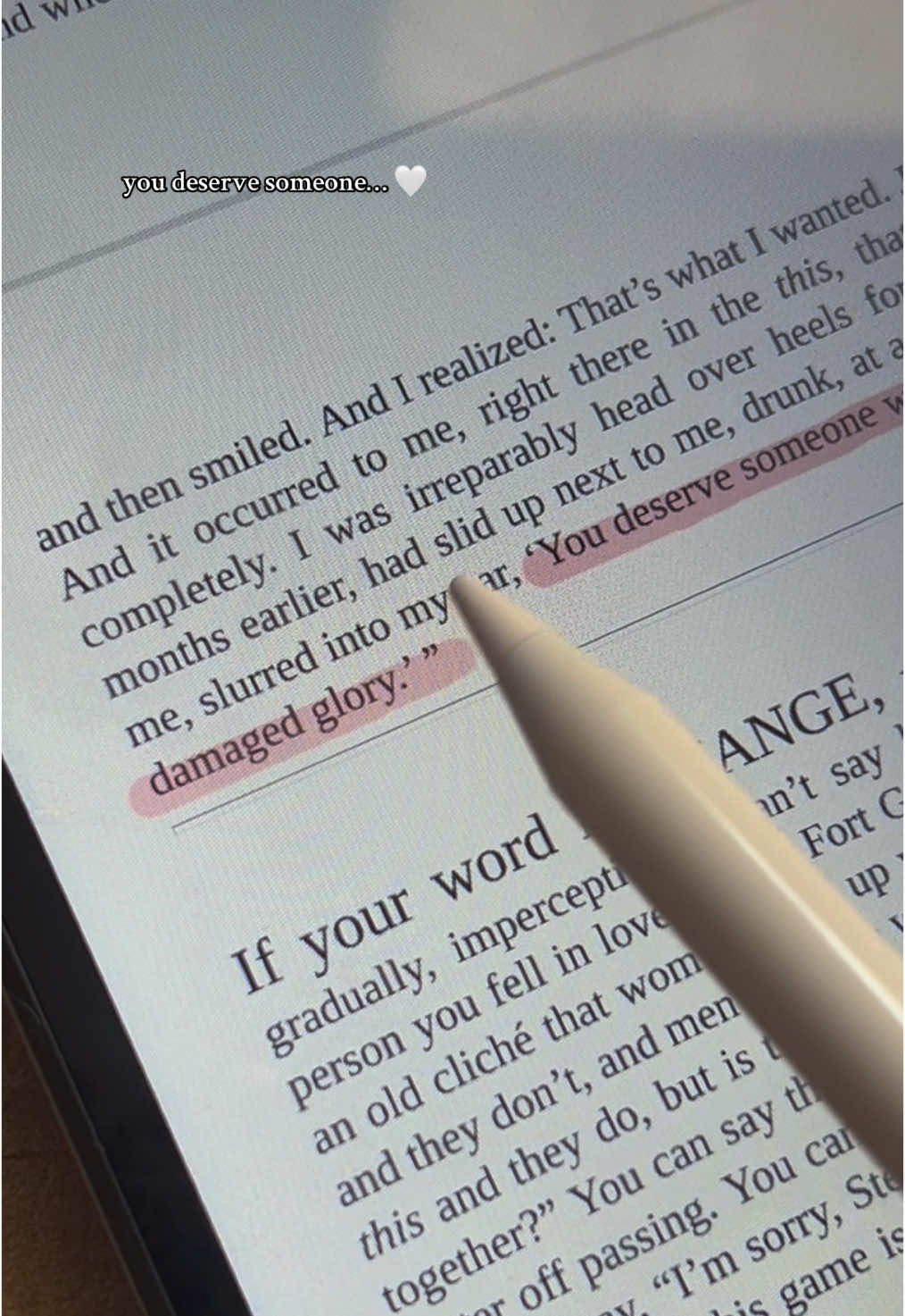 💫 you deserve someone… 📚 Someone Who Will Love You in All Your Damaged Glory by Raphael Bob-Waksberg free book summaries on @SoBrief download it on App Store #quotes #Love #someonewhowillloveyouinallyourdamagedory #romance #bookquotes #deepthoughts #fyp #romantic #inlove #romancequotes #quotetiktok #deeplove #romanticquotes #worthyoflove #loving #sobrief #booktiktoks #lovequotes #BookTok 
