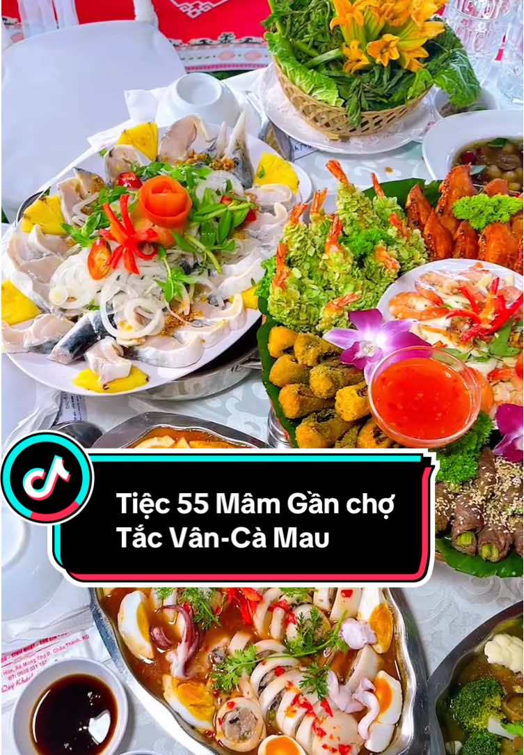 Tiệc cưới Tại Cà Mau, 55 Mâm thực đơn 6 món luôn ạ!.#xuhuong #dvnauanquynhlinh #nauancungtiktok #nauanngon #dvnauancactinhmientay #nauanrachgia 