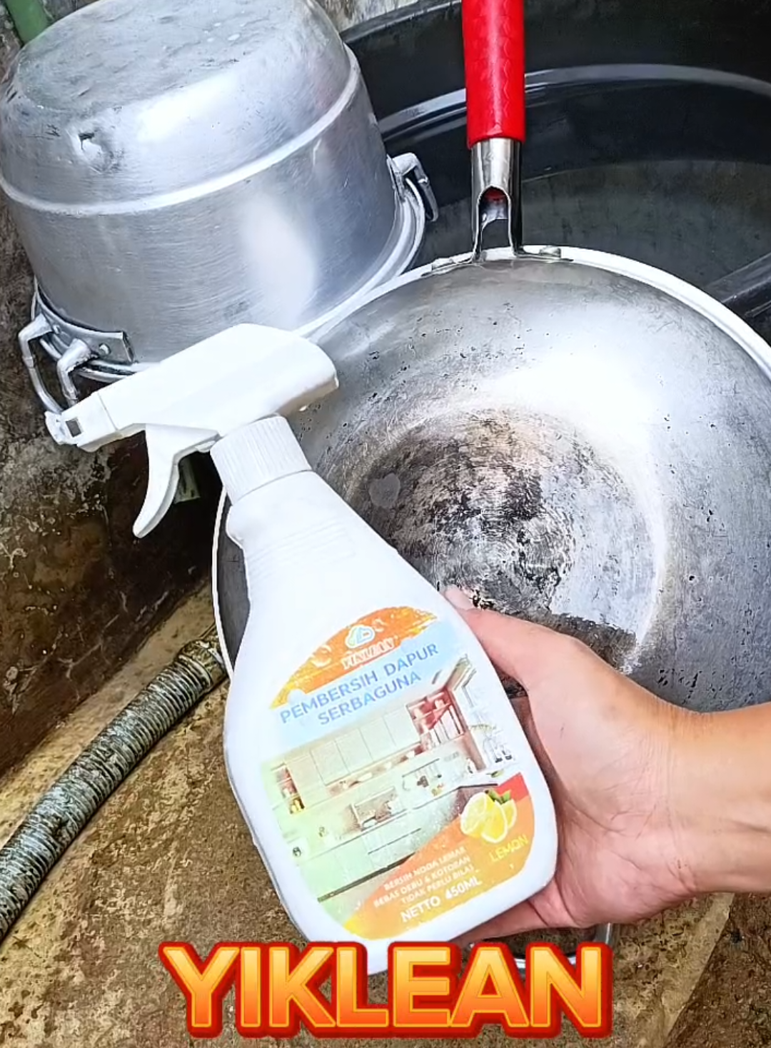 Pembersih dapur serbaguna #yiklean #kitchencleaner #fypage 