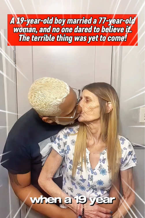 A 19-year-old boy married a 77-year-old woman. This relationship shocked everyone, but even more terrifying things are yet to come!#us #truestory 