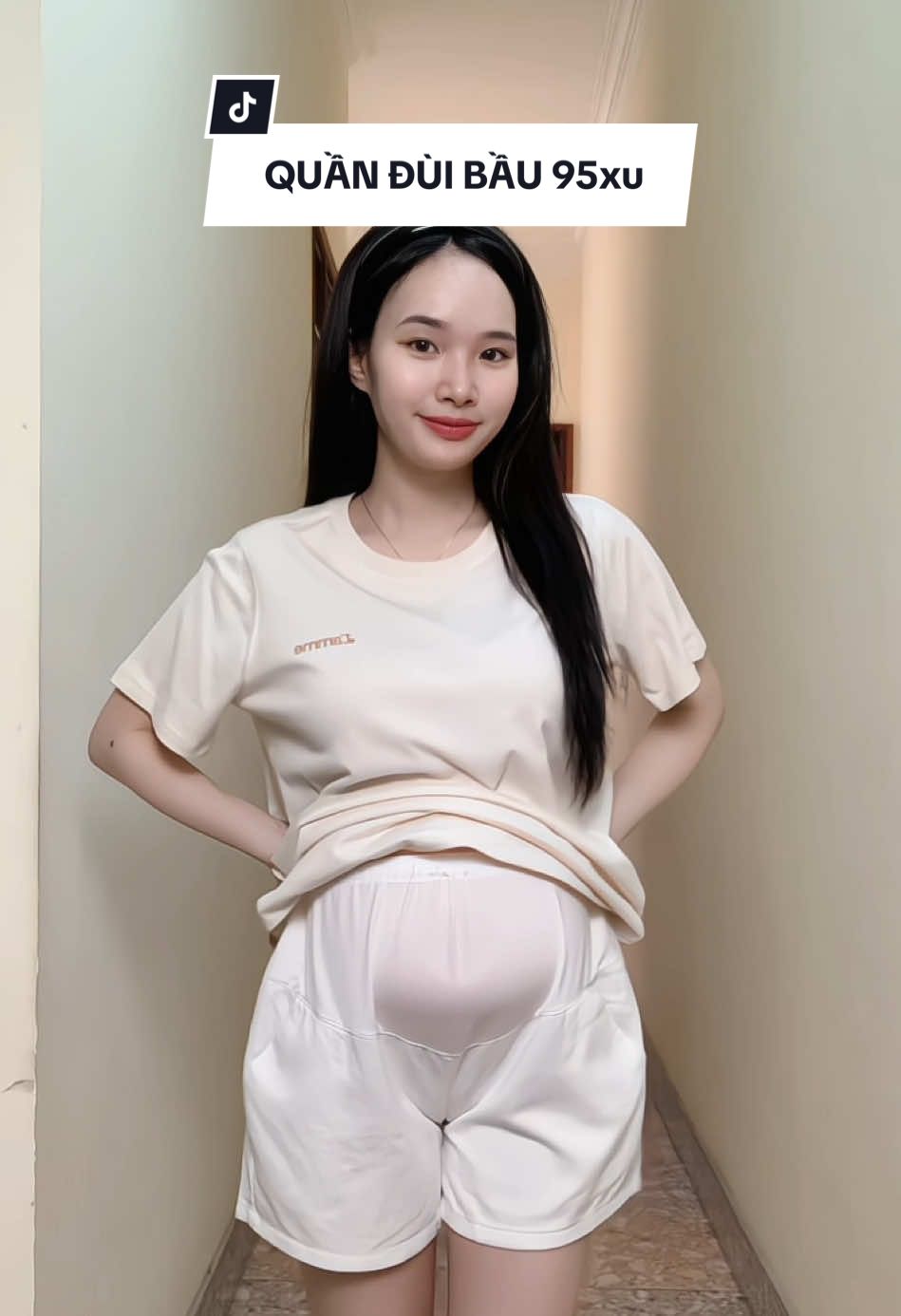 Quần đùi bầu form xinh lắm nè các mom ơi #fyp #viral #mebau #quanbau #quanduibau #bauxinh 