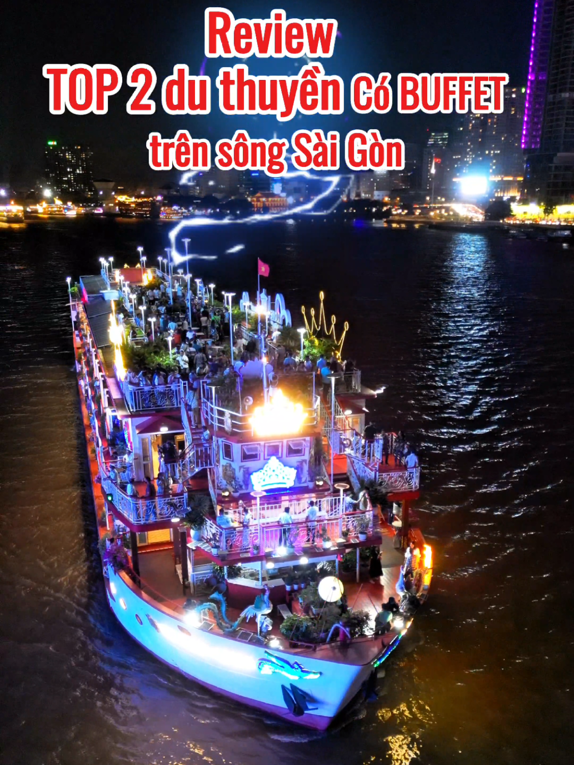 Review 2 Du thuyền CÓ BUFFET trên sông Sài Gòn - Tàu Indochina Queen ( hay còn gọi là tàu Nữ Hoàng Đông Dương) : BUFFET Tầng 1 giá 500k BUFFET Tầng 2 giá 550k BUFFET Tầng 1 giá 600k   - Tàu Hòn Ngọc Viễn Đông : BUFFET Tầng 2 giá 600k Tư vấn và đặt vé ăn tối trên Du Thuyền sông Sài Gòn --> qua Bio em nhé #datveantoiduthuyensongsaigon #antoiduthuyensongsaigon #duthuyensaigon #saigonprincess #benthanhprincess #indochinaqueen #taunuhoangdongduong #honngocviendong #taubennghe #tauelisa #reviewdulichsaigon #saigon #henhosaigon #fyp #foryou #xuhuong #buffettrenduthuyen #buffet 