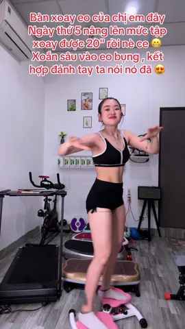 Tập bàn xoay eo liền cho e nhá mn, bao ph.ê 🤭🤭🤭 xoay cỡ 10-20