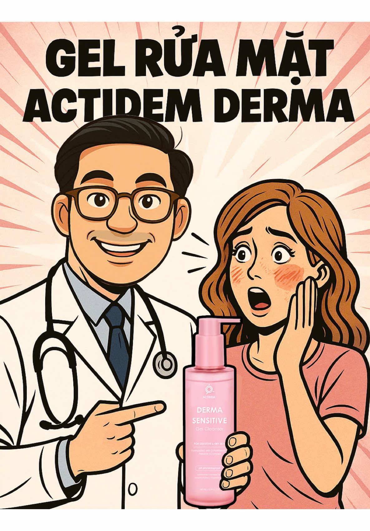Làn da khó tính cũng sẽ thấy dễ chịu với Actidem Derma Sensitive  #actidem