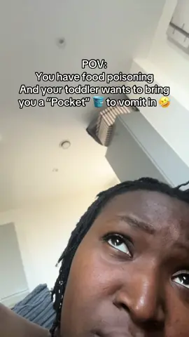Who needs a bucket 🪣 when you can use a Pocket 👖🤣🫩🤒🤣…. Recovering from any sickness with little ones is not easy AT ALL !! But but these little moments of laughter are gave me strength ! #funnybaby #toddlersoftiktok #viral #fyp #cutebaby 