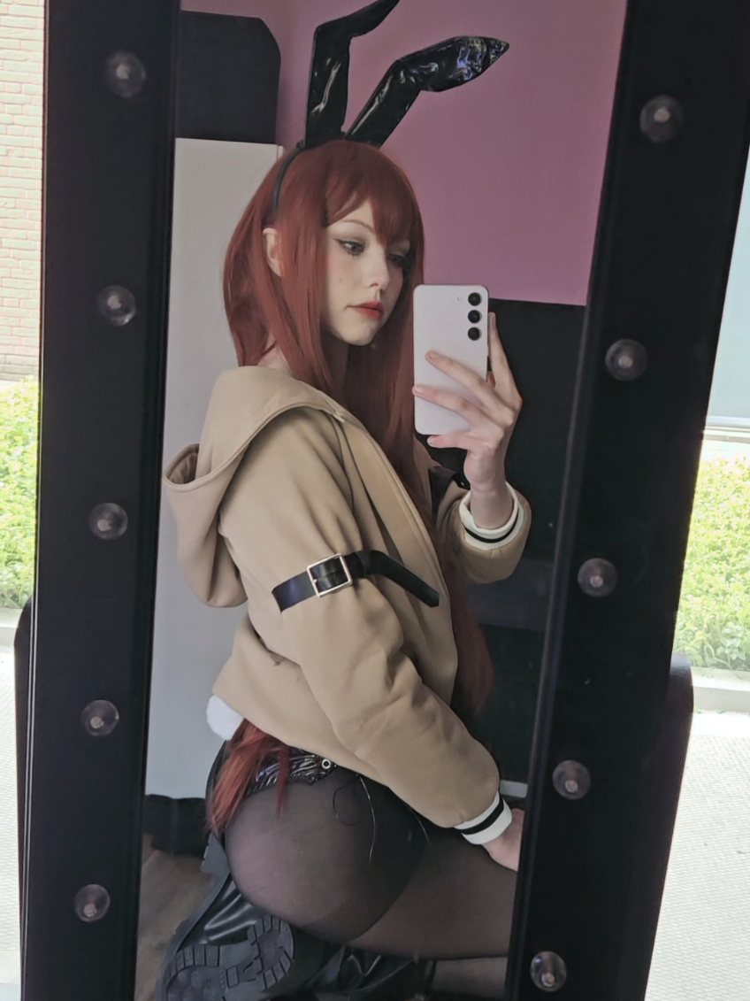 Guys I like mangos now yaay #makisekurisu #makisecosplay #makisekurisucosplay #steinsgate #steinsgatecosplay #anime #animecosplay #makisesteinsgate #steinsgategame #bunnysuit #cosplay 