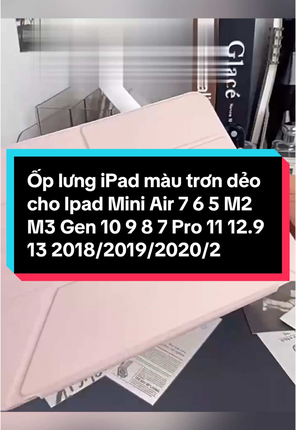 Ốp lưng iPad màu trơn dẻo cho Ipad Mini Air 7 6 5 M2 M3 Gen 10 9 8 7 Pro 11 12.9 13 2018/2019/2020/2024/2025#hangmoi #hangmoiipad #ipad #ipadgen 