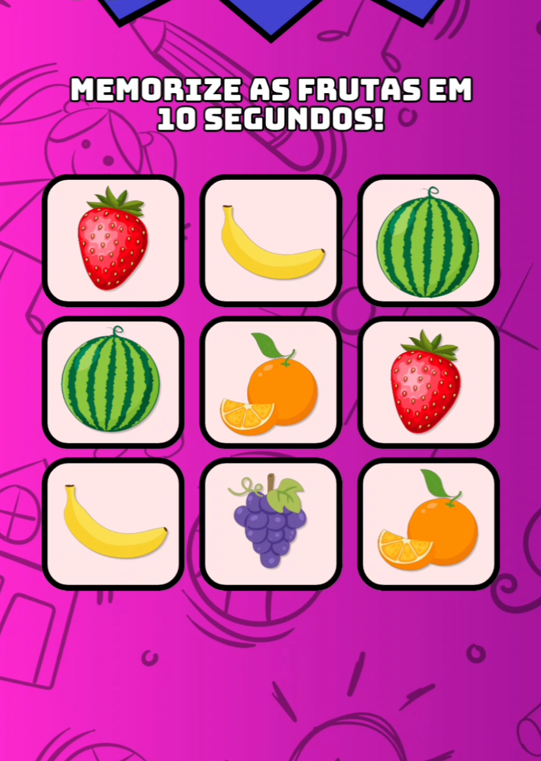 Jogo da memória! 🧠 #quiz #diversao #jogodamemoria 