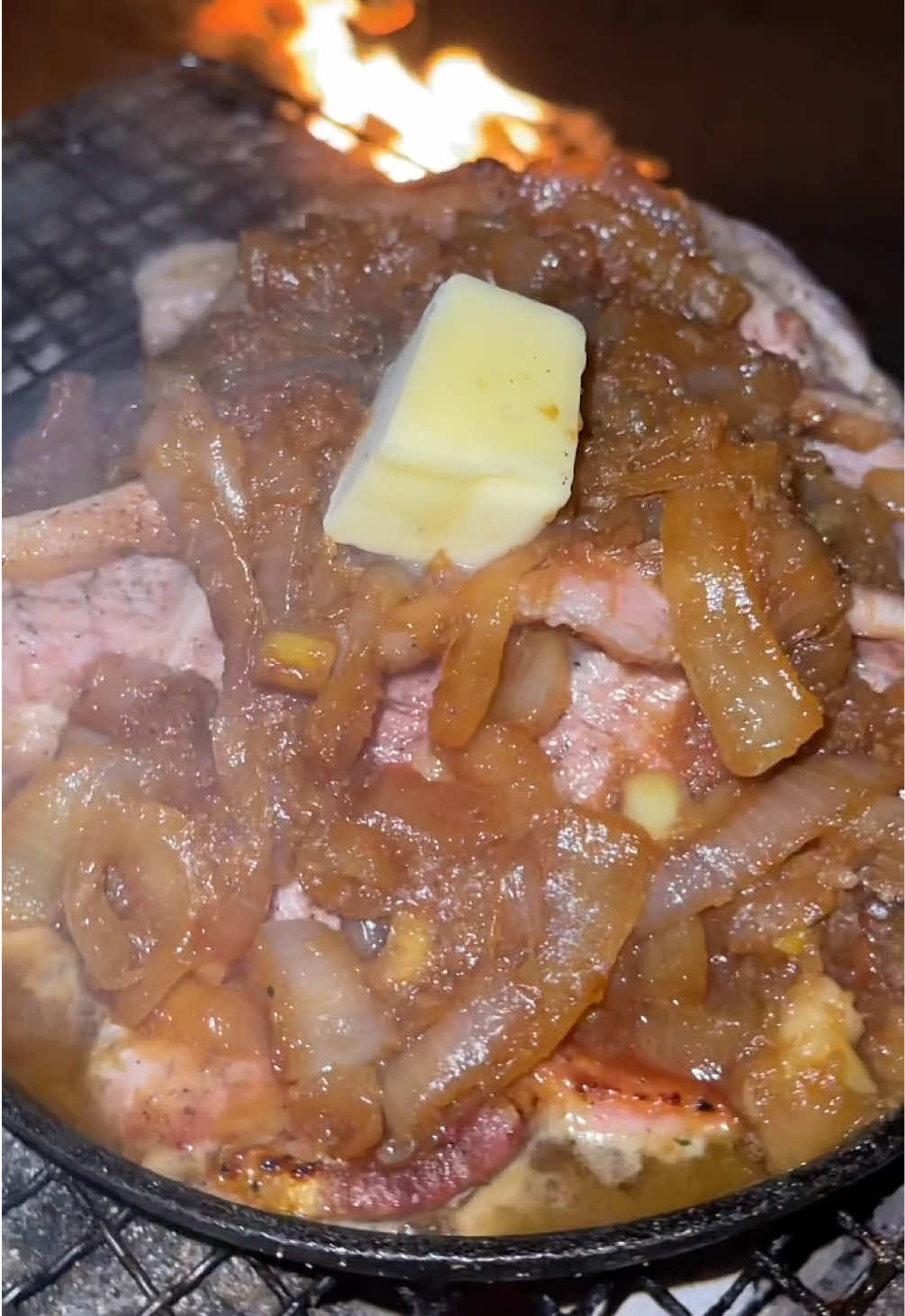 豚の生姜焼きたべる #bbq #pork #butter 