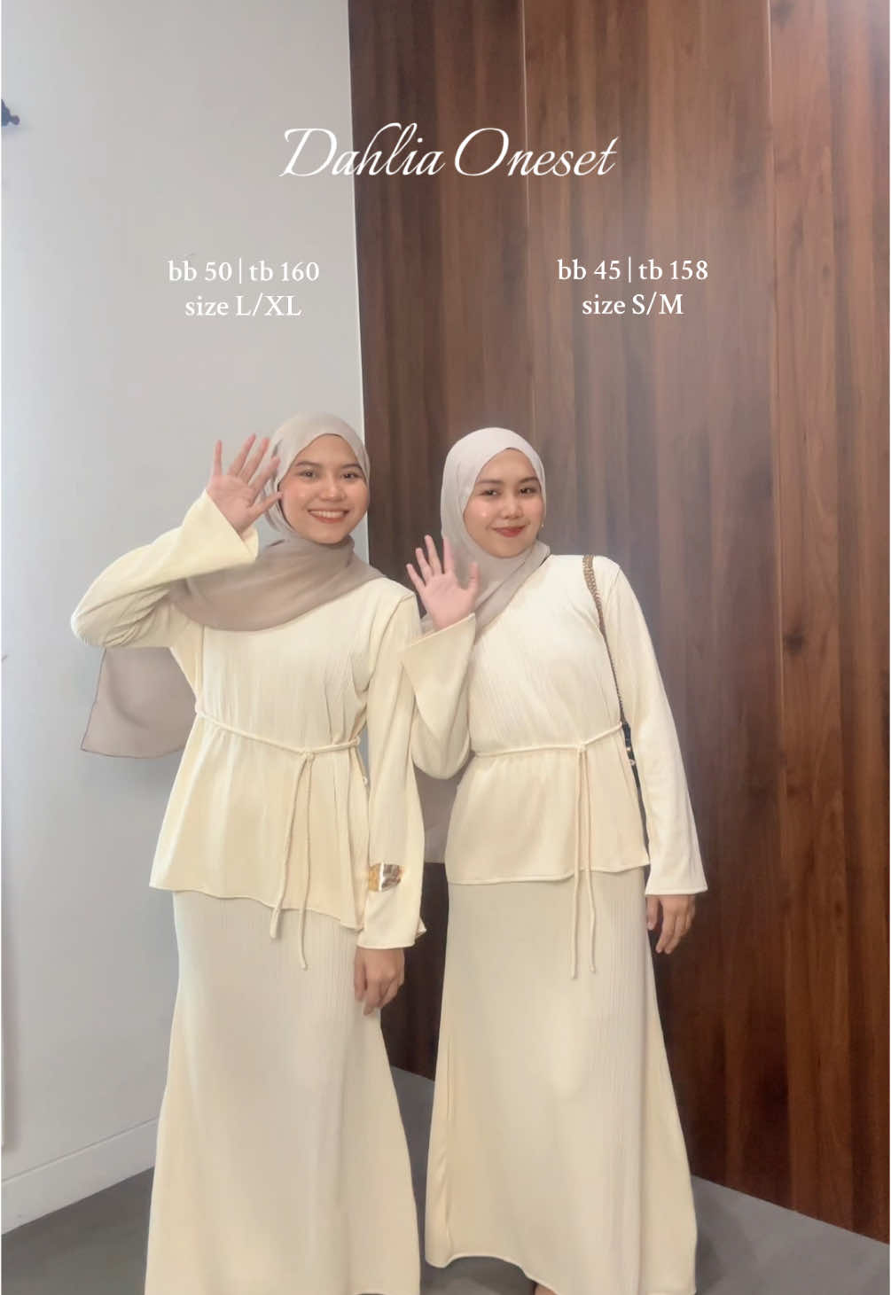 dahlia set in different size & type of body😉 #fyp #oneset #fitcheck 