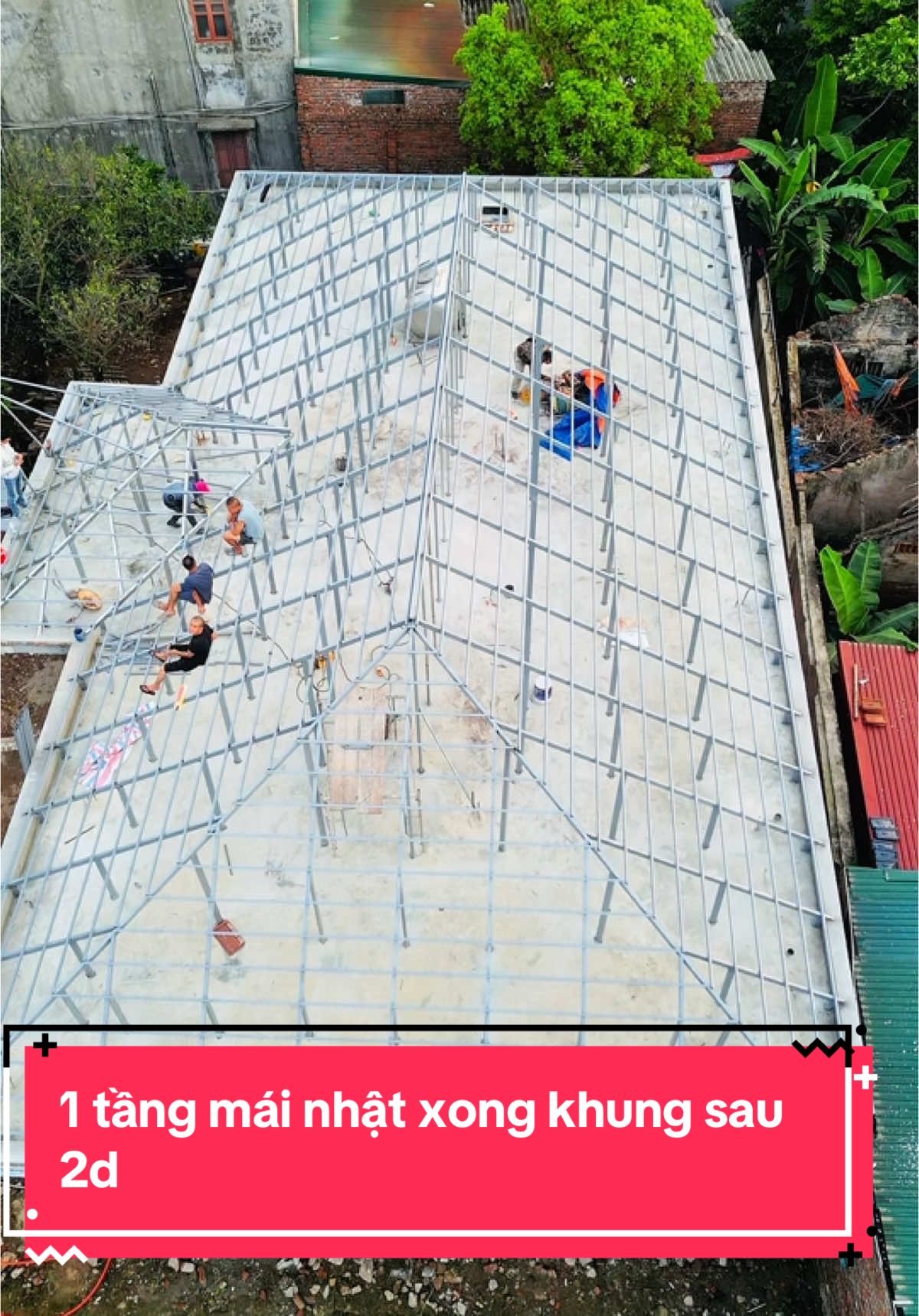1 tầng 250m1 sàn sau 2d khung hình đã đẹp#ngóiviglacera #ngoidatviet #mainhat #thicongnhadep #dapmaithaibinh 