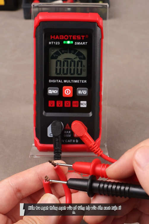 💥Đo điện mà sơ đo nhầm cháy máy hay không chính xác? Xài ngay đồng hồ vạn năng thông minh chống cháy HT123 này nhé các anh em!#habotest #HT123 #tools #TikTok #multimeter #div#tester 