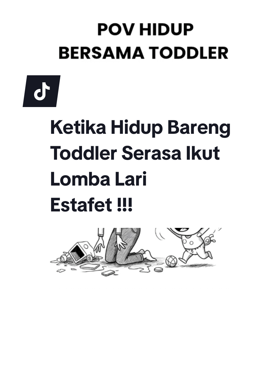 Ketika Hidup Bareng Toddler Serasa Ikut Lomba Lari Estafet.. Pagi baru mulai... tapi rasanya udah kayak abis perang dunia ke-3.. #dramaibupunyatoodler #curhatanseorangibu #tipsibifitri #pusingnyaemakemak 