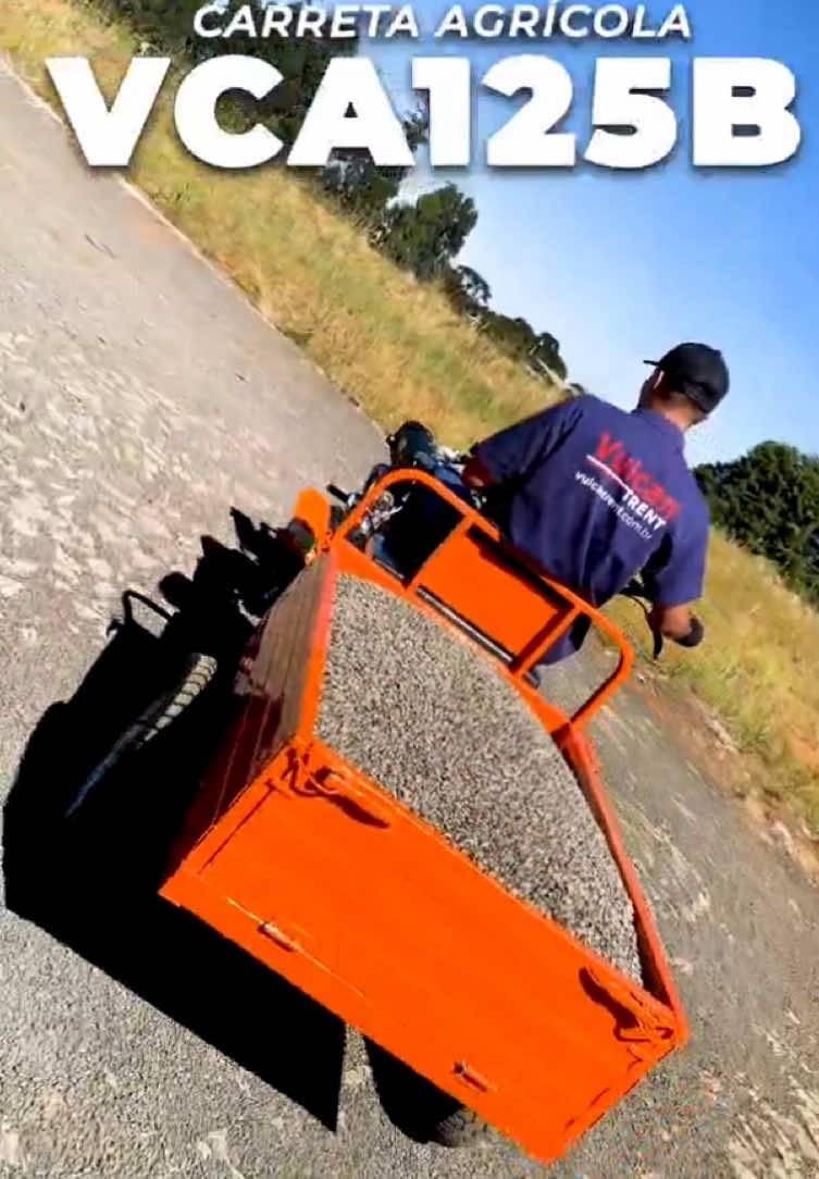 A Carreta Agrícola VCA125B é a parceira que não pode faltar na sua lida! Resistência, praticidade e rendimento em cada carga.  #CarretaAgrícola #Agricultura #Vulcan #VulcanTrent #Máquinas #Agilidade #Robustez #Força