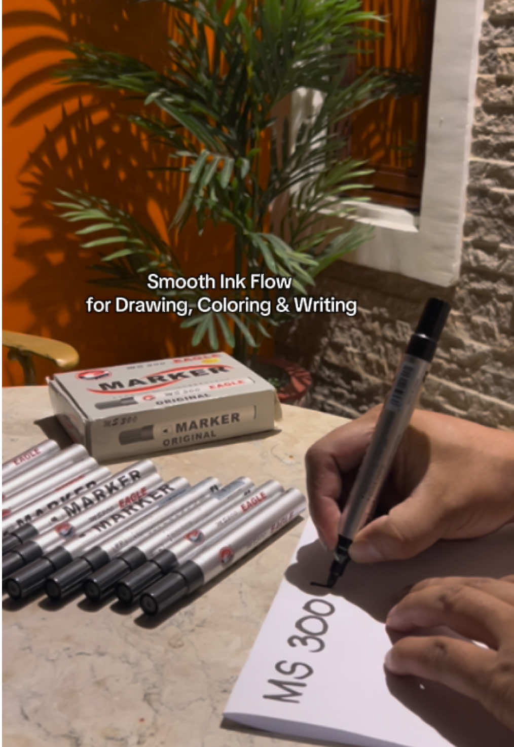 Pentel MS300 Permanent Black Marker #blackmarker #marker #permanentmarker #schoolsupplies #officesupplies 