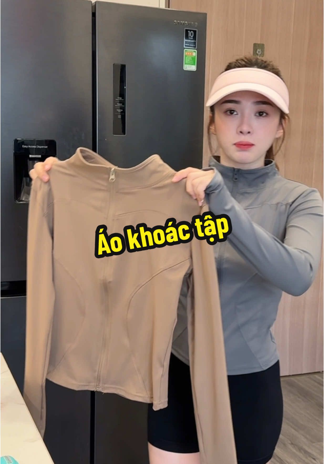 Áo khoác nữ tập gym, yoga chống nắng #hienthethao 