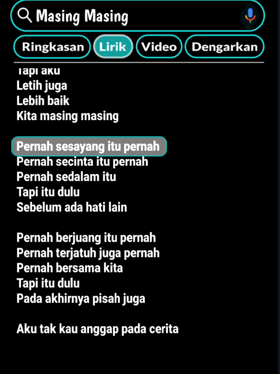 bagian:12 | yuk nyanyiin☺️🎶🎧,#lirik #karaoke #lirikkaraoke #liriklagu #lagusad #masingmasing #fyp #fypシ゚ ##xybca #beranda #masukberanda 