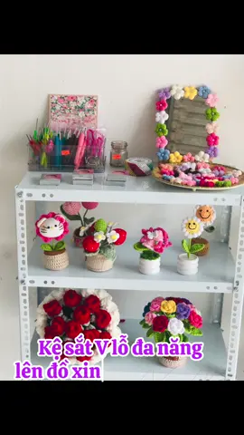 Kệ sắt v lỗ đa năng,để đồ xinh xỉu🫠 #kesatvlo #viral #tiktokviral #xuhuongtiktok #xuhuong #viralvideo #dodecor #dohandmade #domoclen 