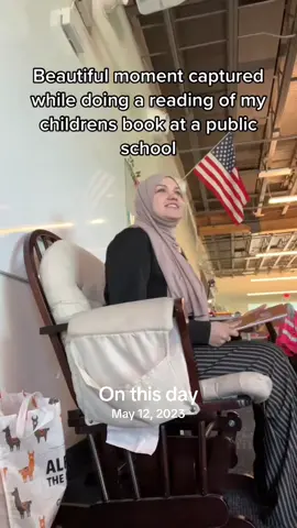 One of my favorite moments doing a reading of my children’s book #nouhasbooks #BookTok #childrensbooks #reusablestickerbook #monasadventures  