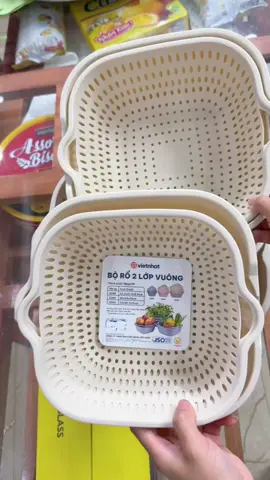 Combo 3bộ rổ kèm chậu chỉ 65k #giadungthongminh #giadungtienich #emchungtaphoa91 