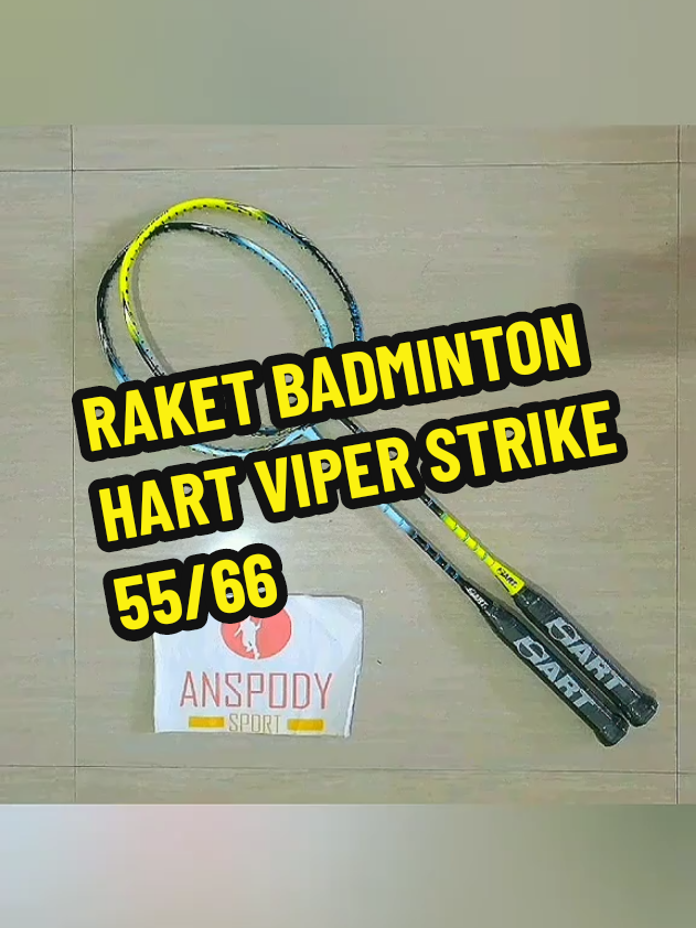 RAKET BADMINTON HART VIPER STRIKE 55/66 #raketbadminton  #hart  #viperstrike #badmintonindonesia  #affiliate  #tiktokaffiliate  #diskon  #promosi  #olahraga  #bulutangkis  #keranjangkuning  #cuantanpabatas✅  #fyppppppppppppppppppppppp 