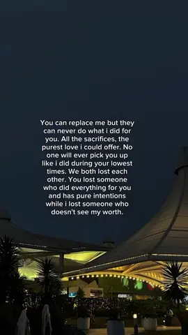 They can replace me, but they can't replace what I did. #fyp #foryou #Relationship #pain #heartbreak #unappreciated #lostlove #replaceable #sacrifices #lostsomeone 